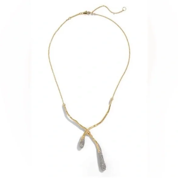 ALEXIS BITTAR Solanales Gold CrystalCascade Necklace
